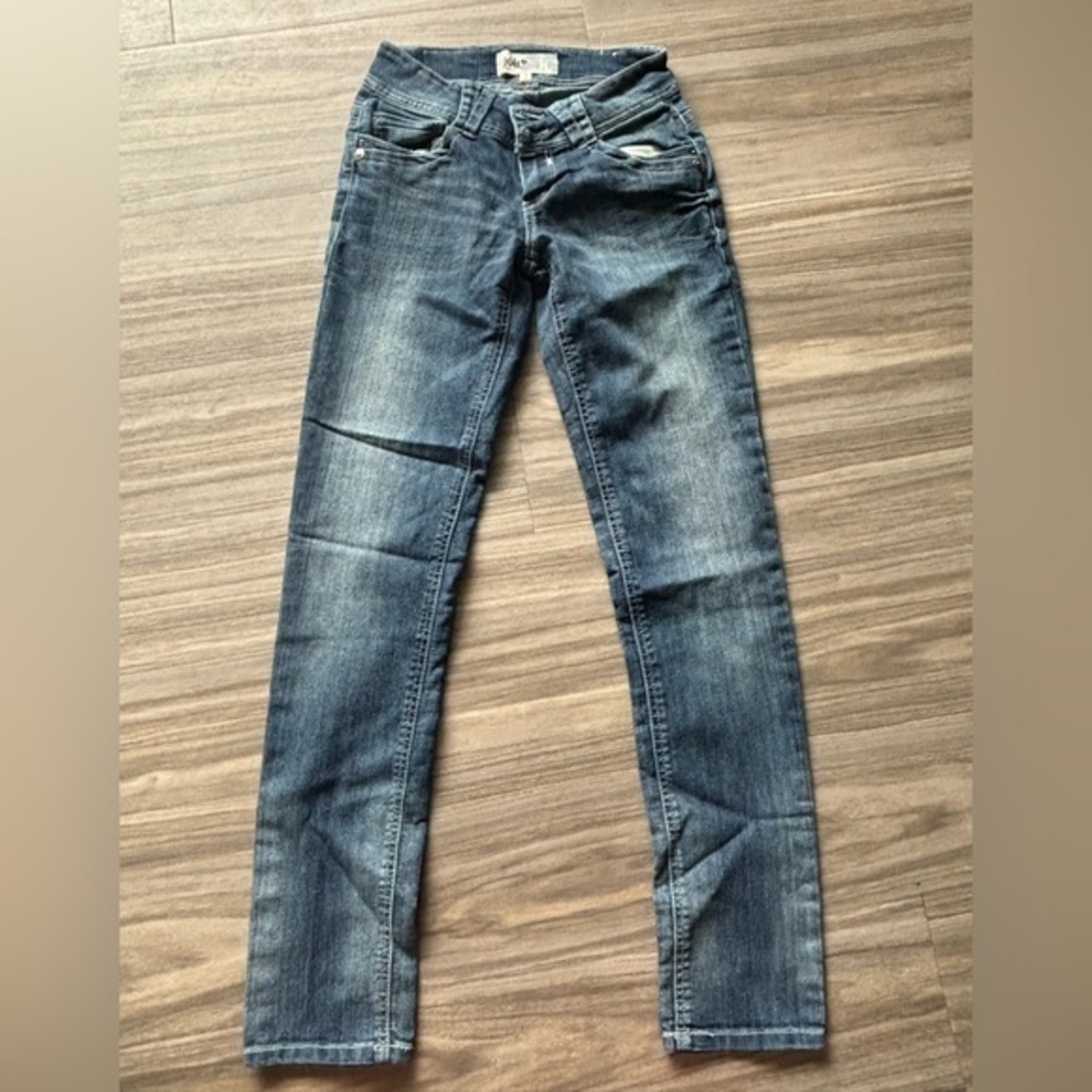 Jolt Blue Skinny Jeans with Vintage Wash